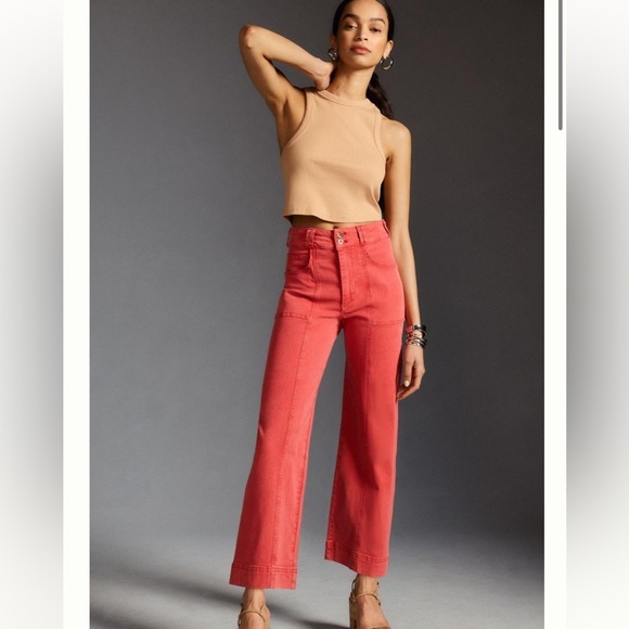 Anthropologie Pilcro High Rise Seamed Pants - Picture 1 of 11